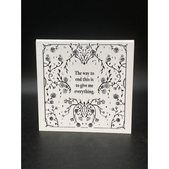 King of Battle And Blood E-Reader Book Stand Bookish Display White Plastic - Picture 2 of 8